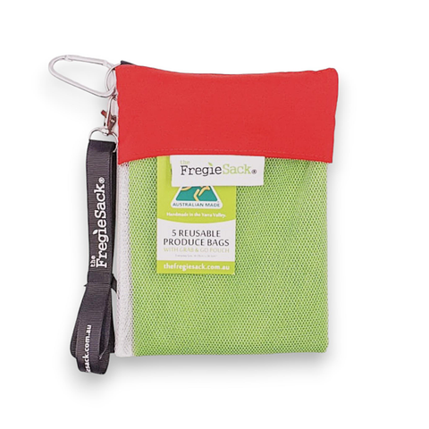 Grab and Go Pouch in Red + 5 FregieSacks