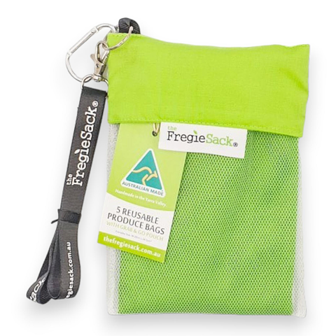 Grab and Go Pouch in Green + 5 FregieSacks