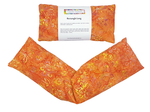 Heat Pack | Rectangle Long | Orange Fireworks