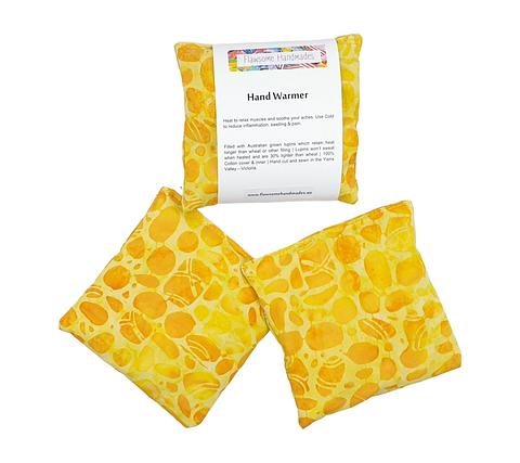 Hand Warmers 2 Pack | Yellow Pebbles